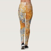 Alte Roststruktur, grunge metallischer Hintergrund Leggings (Rückseite)
