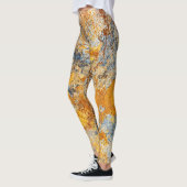 Alte Roststruktur, grunge metallischer Hintergrund Leggings (Links)