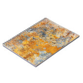 Alte Roststruktur, grunge metallischer Hintergrund Notizblock (Linke Seite)