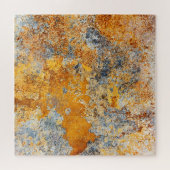 Alte Roststruktur, grunge metallischer Hintergrund Puzzle (Horizontal)