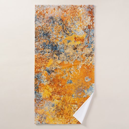 Alte Roststruktur. Grunge rosteter Metall Hintergr Badehandtuch (Badehandtuch)