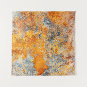 Alte Roststruktur. Grunge rosteter Metall Hintergr Wandteppich (Vorderseite (Horizontal))