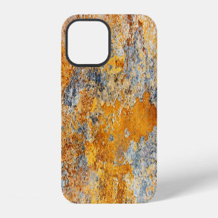 Alte Rosttextur, grungiger metallischer Hintergrun iPhone 12 Hülle