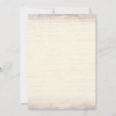 Alte Rotbarsche Rustikale Country Engagement Party Einladung (Rückseite)