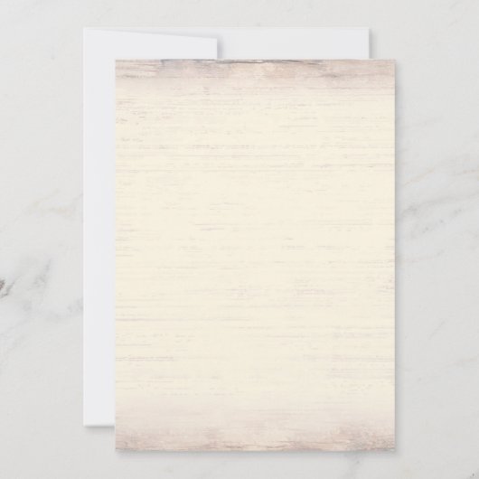 Alte Rotbarsche Rustikale Country Engagement Party Einladung (Rückseite)