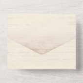 Alte rote Barn Rustikale Hochzeit All In One Einladung (Rückseite)