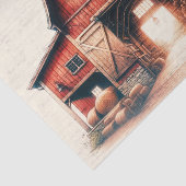 Alte rote Barn Rustikale Hochzeit Seidenpapier (Ausschnitt)