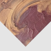 Alte rote bordeauxfarbene Imitate Gold Barockschmu Seidenpapier (Detail)