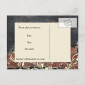 Alte Rote Brille Save the Date Ankündigungspostkarte (Rückseite)