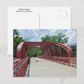 Alte rote Brücke, Kansas City, Missouri Postkarte (Vorne/Hinten)
