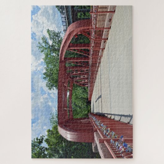 Alte Rote Brücke, Kansas City, Missouri Puzzle (Vertikal)