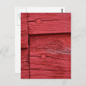 Alte rote Farbe Postkarte (Vorne/Hinten)