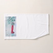 Alte rote Scheune in Schnee Handtuch (Handtuch)