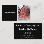 Alte rote Scheune Visitenkarte (Vorne/Hinten)