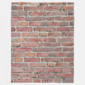 Alte rote Ziegelmauer Fleecedecke (Vorderseite)