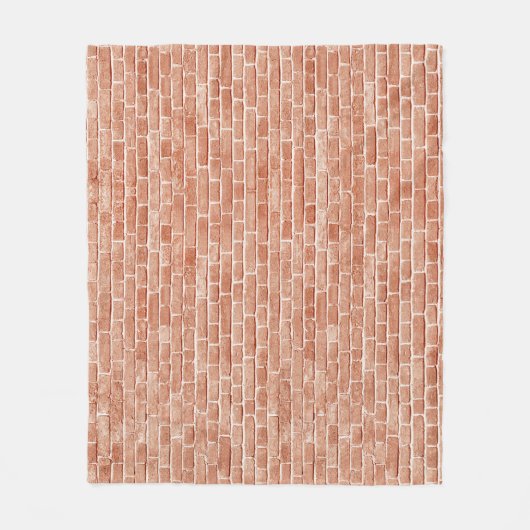 Alte, rote Ziegelmauer. Fleecedecke (Vorderseite)