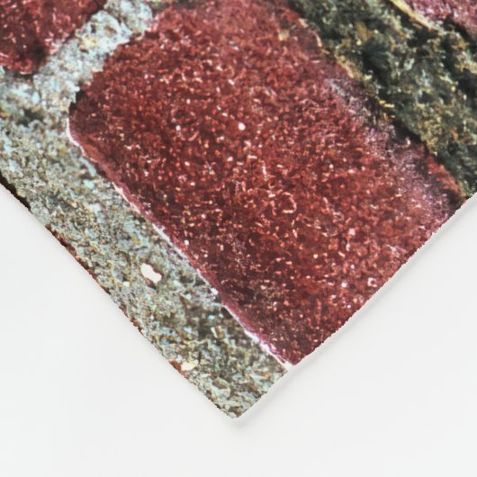 Alte rote Ziegelmauer Fleecedecke (Ecke)