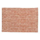 Alte, rote Ziegelmauer. Kissenbezug (Rückseite)