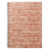 Alte, rote Ziegelmauer. Notizblock (Vorderseite)