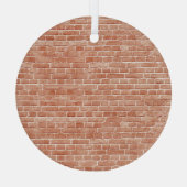 Alte, rote Ziegelmauer. Ornament Aus Glas (Rückseite)