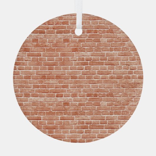 Alte, rote Ziegelmauer. Ornament Aus Glas (Rückseite)