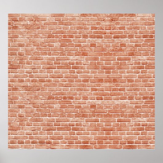 Alte, rote Ziegelmauer. Poster (Vorne)
