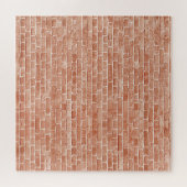 Alte, rote Ziegelmauer. Puzzle (Horizontal)