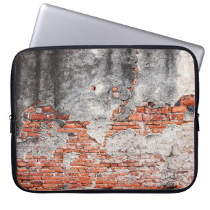 Alte rote Ziegelmauer rau aus dem alten Tempel in Laptopschutzhülle