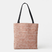 Alte, rote Ziegelmauer. Tasche (Rückseite)