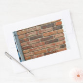 Alte rote Ziegelwand Textur Rechteckiger Aufkleber (Umschlag)