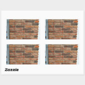 Alte rote Ziegelwand Textur Rechteckiger Aufkleber (Blatt)