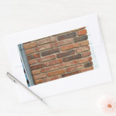 Alte rote Ziegelwand Textur Rechteckiger Aufkleber (Umschlag)