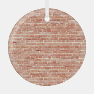Alte rote Ziegelwandstruktur. Ornament Aus Glas