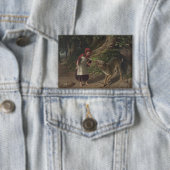 Alte Rotkäppchen-Märchenkunst Button (Insitu)