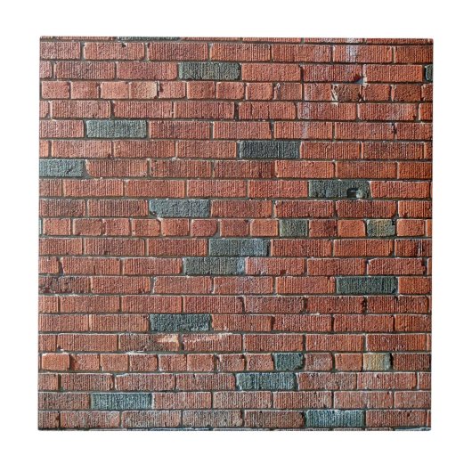 Alte rötliche/bräunliche Backsteinmauer Fliese (Vorderseite)