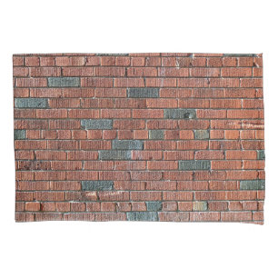 Alte rötliche/bräunliche Backsteinmauer Kissenbezug