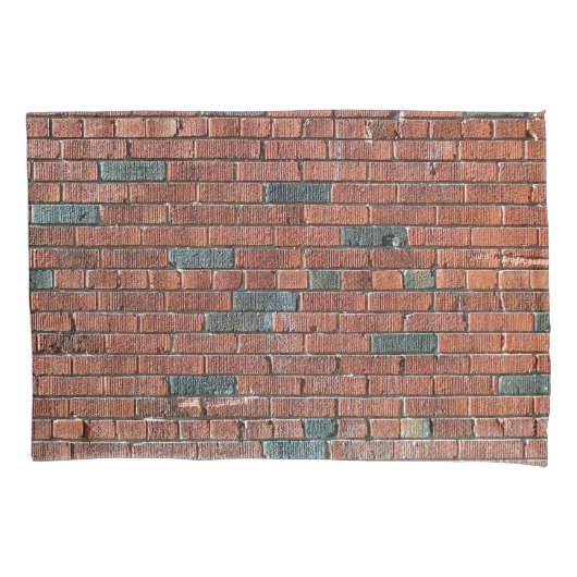 Alte rötliche/bräunliche Backsteinmauer Kissenbezug (Vorderseite)