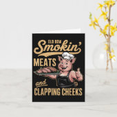 Alte Rows Smokin Fleisch und Klatschen Wangen Funn Karte (Gelbe Blume)