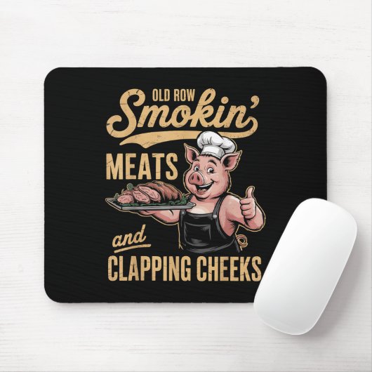 Alte Rows Smokin Fleisch und Klatschen Wangen Funn Mousepad (Mit Mouse)