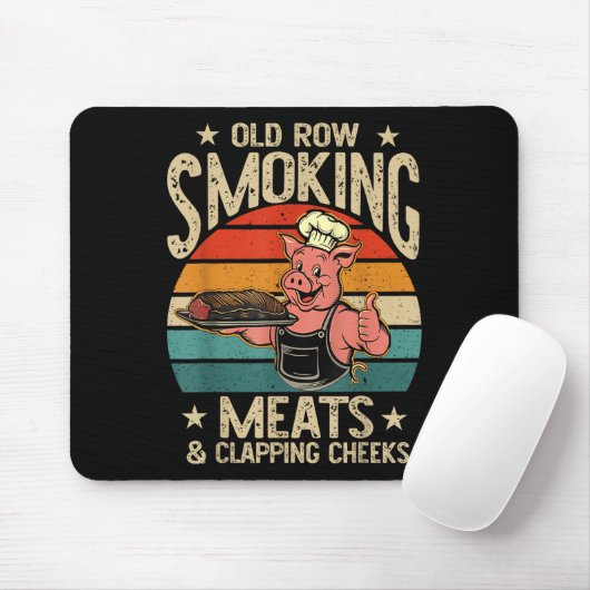 Alte Rows Smokin Fleisch und Klatschen Wangen Funn Mousepad (Mit Mouse)