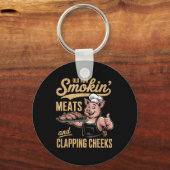 Alte Rows Smokin Fleisch und Klatschen Wangen Funn Schlüsselanhänger (Vorderseite)