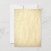 Alte RSVP-Karten für Hochzeiten RSVP Karte (Rückseite)