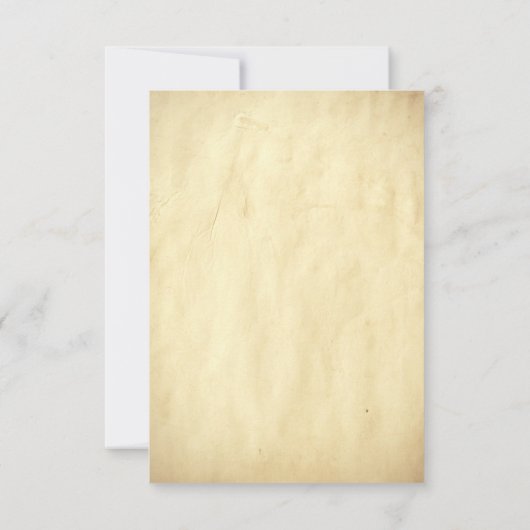 Alte RSVP-Karten für Hochzeiten RSVP Karte (Rückseite)