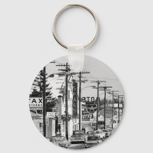 Alte Rt 9 SPAGS in Shrewsbury Ma Schlüsselanhänger (Vorderseite)