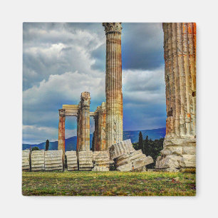 Alte Ruinen in Athen Griechenland Magnet