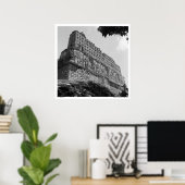 Alte Ruinen: Tempel 33 von Yaxchilan Poster (Heimbüro)
