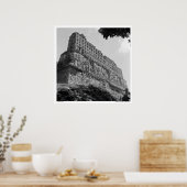 Alte Ruinen: Tempel 33 von Yaxchilan Poster (Küche)