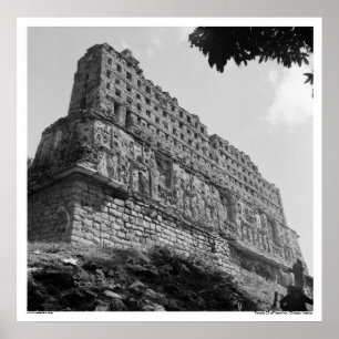 Alte Ruinen: Tempel 33 von Yaxchilan Poster