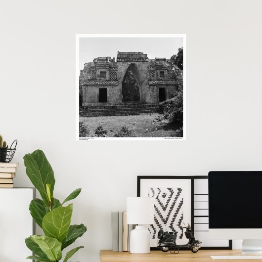 Alte Ruinen: Tor nach Labna, Yucatan, Mexiko Poster (Heimbüro)