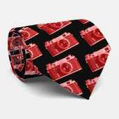 Alte russische Kamera - Rot auf Schwarz Krawatte (Gerollt)